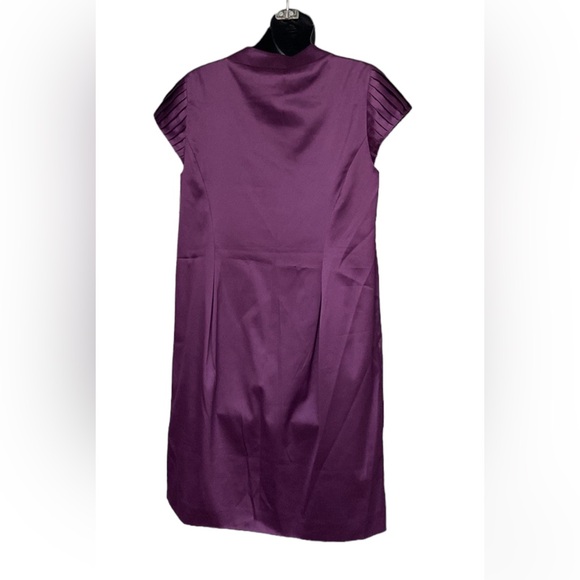 Couture by Twelve Shift Dress M/L Purple Satin Shine Fairy Coquette Retro FLAW - Picture 2 of 13